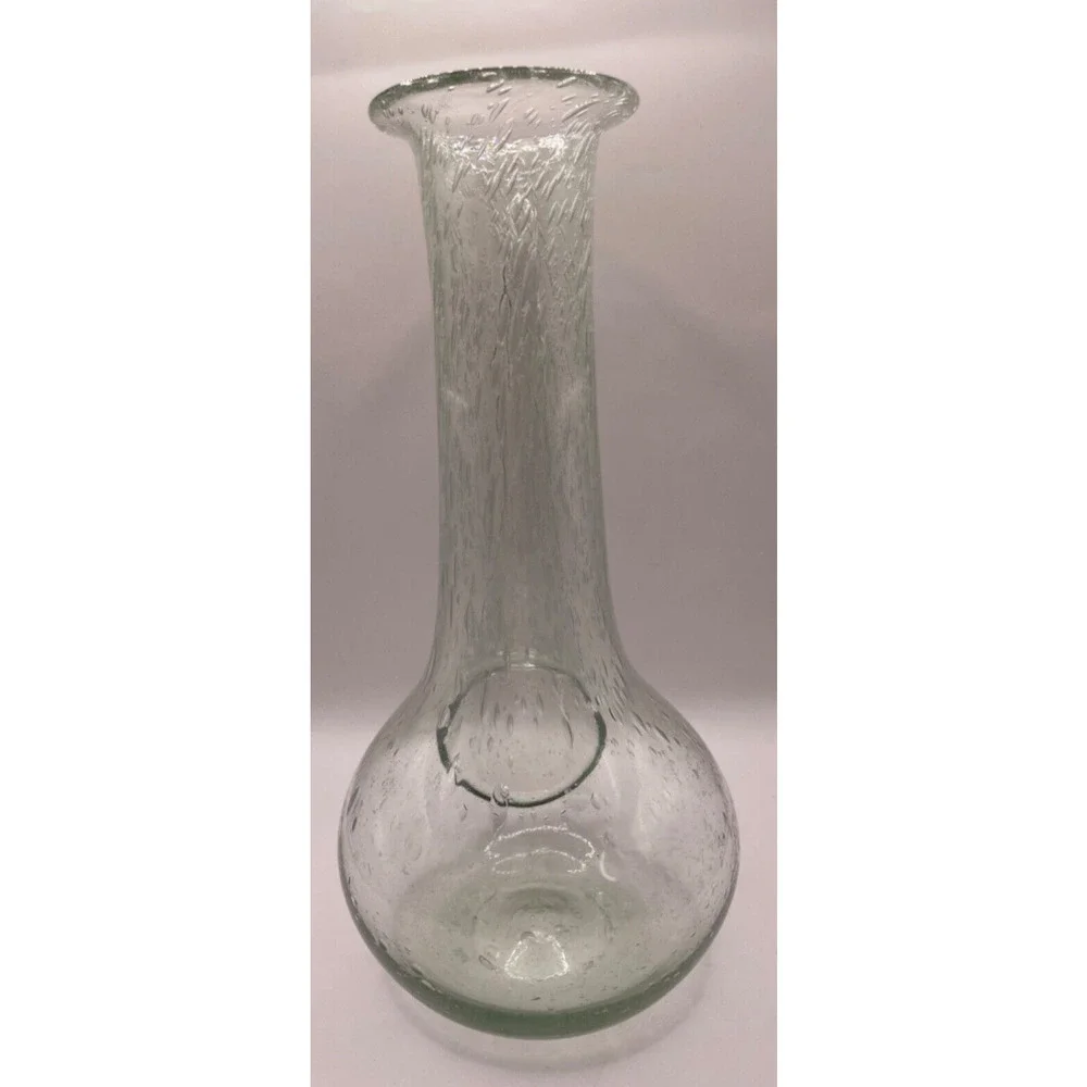 Handblown La Verrerie de Biot Arlequin France Bubbles Art Glass Signed